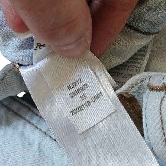 Madewell The Slouchy Boy Jean Distressed Relaxed Fit in Wrightlane Wash Size 23 - Picture 8 of 13